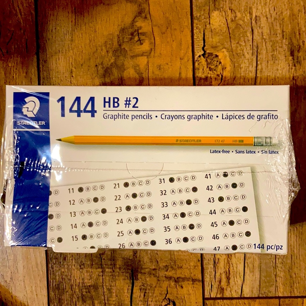 New Steadtler HB#2 Graphite box of 144 pencils